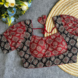 ORIGINAL AJRAKH COTTON HALTER NECK BLOUSE - RENU001HN