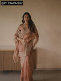 Navomi , Beautiful Pastel shade saree with Tread and sequins work -DF3001PSSS
