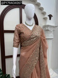 Navomi , Beautiful Pastel shade saree with Tread and sequins work -DF3001PSSS