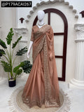 Navomi , Beautiful Pastel shade saree with Tread and sequins work -DF3001PSSS