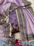 Suhana , Premium designer Beautiful Sequins and Dori Embroidery work with Fancy lace border Saree-SLC001FLB