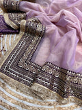 Suhana , Premium designer Beautiful Sequins and Dori Embroidery work with Fancy lace border Saree-SLC001FLB