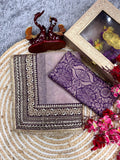 Suhana , Premium designer Beautiful Sequins and Dori Embroidery work with Fancy lace border Saree-SLC001FLB