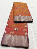 Vismaya , Pure chanderi Handloom Katan Silk  saree for women -NAGMA001KS