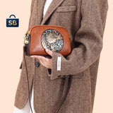 Tan Brown Elephant Design Sling Bag for women -GUP001BT