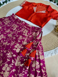 Dress your little princess in timeless elegance with our beautifully crafted Fully Stitched Lehenga Choli Set-SOC001KL