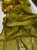 Beautiful South Indian Celebrity Trisha Inspired Pure Chanderi Silk Saree for Women -ANSA001TS