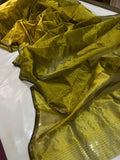 Beautiful South Indian Celebrity Trisha Inspired Pure Chanderi Silk Saree for Women -ANSA001TS