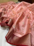 Sumangali , Beautiful Chanderi Silk Tissue Saree for women -ANSA001NT