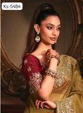 Designer Fancy Saree with Embroidery work Blouse for women - RG001DSB
