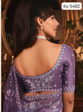 Designer Fancy Saree with Embroidery work Blouse for women - RG001DSA