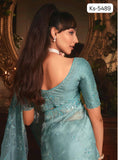 Designer Fancy Saree with Embroidery work Blouse for women - RG001DSC