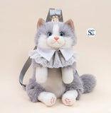 Bony Cute Soft Plushy Cat Backpack for Kids and Women -SC001KBC