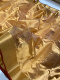 South Indian Celebrity Rashmika Mandana Inspired Pure Chanderi Silk Saree for women -ANSA001CS