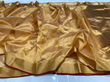 South Indian Celebrity Rashmika Mandana Inspired Pure Chanderi Silk Saree for women -ANSA001CS