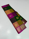 Vyjayanthi , Kanchipuram Pure Silk Handloom sarees with 2gram jari exclusive Bridal  Pattern-PRS001KS
