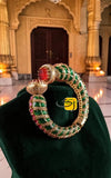 Raj Mahima , Elegant Royal Designs Inspired  Kundan Openable Kada for women -JAY001RK