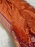 Shubangi , Premium Fancy Banarasi Border Zigzag weaving  Katan Saree for women -FOF001KS
