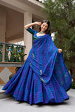MORBANI , Fully stitched Blue elegant Georgette Lehenga for Women- FOF001BL