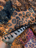 Animal Print Designer Saree with Blouse for women -DP001AP