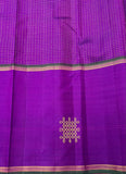 Malarveni , Violet shade Kolam Design Kanjeevaram Silk Saree with 2 Gram Zari -SACHI001VKS
