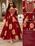 Beautiful printed Premium Rayon one pc dress for women -FOF001OP