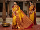 Jayanthi , Kanjivaram woven exclusive Grand VATHUVAI pure silk saree -GVSACHI001