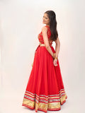 Albela , Fully stitched Beautiful Red Georgette Lehenga Choli for Navratry 2026-SOC001RL