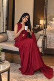 Tamanna , Karva Chauth 2026 Special Red Ready to wear Saree with Jacket-VIVA001RW