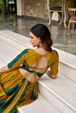 Navratri 2026 ,Yellow & Green Beautiful Fully stitched Lehenga for women -SOC001BLD