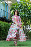 Three Piece Digital Designer Print Rayon Co-ord Set With Digital Designer Print Long Rayon Shrug -RIDA001CS