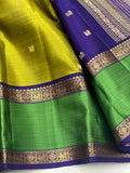 SHOBANA , KANCHIPURAM HANDLOOM  SILK SAREE WITH RICH PALLU AND  BLOUSE -SACHI001BGY