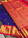 Sunanada , Kanjivaram Silk Saree with Rich Pallu and Blouse for women -SACHI001KSB