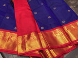 Sunanada , Kanjivaram Silk Saree with Rich Pallu and Blouse for women -SACHI001KSB
