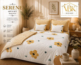 Serene 6 Pc , Premium Jointless King Size Designer Frill Bedding Set -CT001BSC