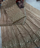 Susan , Pure dasheen crepe silk suit material for women -SPARK001GM