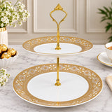 Light weight 2 Layer Cake stand for Displaying at Parties-CP001PD