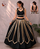 Jhankar ,Black Stunning lehenga choli set, crafted for Navratri 2026-FOF001LA