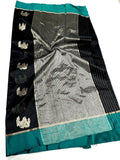 Ashtami ,Chanderi Handweaved  Pure Pattu silk saree for women -ANSA001PS