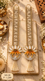 Transform your home entrance or pooja room into a serene space with Radha Krishna love-themed door decoration-AKSH001RKD
