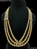 Amar Prem ,Royal  Layered Pearl Necklace for Men -SIPPN