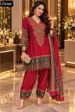 Karvachauth Special Kurti with Farsi Salwar and Silk Dupatta-MADHU001RD