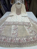 Garima , Pure Chinon Silk Embroidered Top with Skirt and Duppatta - RG001CTSD