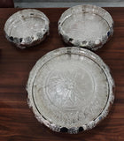 Set of 3 , Different sizes German Silver Urlis Combo for Diwali 2026- VI001DC