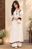 Himani  , Premium Beautiful Resham Jal Kurti Handwork - Qureshia Flower Design with Palazo -AFREE001CPPE