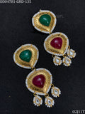 Kamini , elegant Antique Gold Finish Earrings for women -SIP001KDE