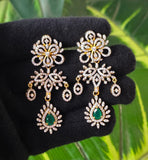 Poornima , Gold Plated 925 Silver 7 styles in one Earrings  Set  -IND001SS