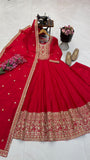 ZC-Series New Designer Party Gown Pant &amp; Dupatta Set for women -FOF001GB