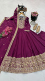 ZC-Series New Designer Party Gown Pant &amp; Dupatta Set for women -FOF001GE