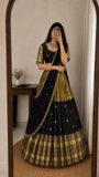 Padmini , Kanjivaram and Tissue Silk Combination Half Saree / Lehenga Choli / Dawani for Women -TREND001HS